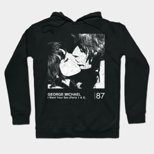 George Michael / Minimalist Style Graphic Fan Artwork Hoodie